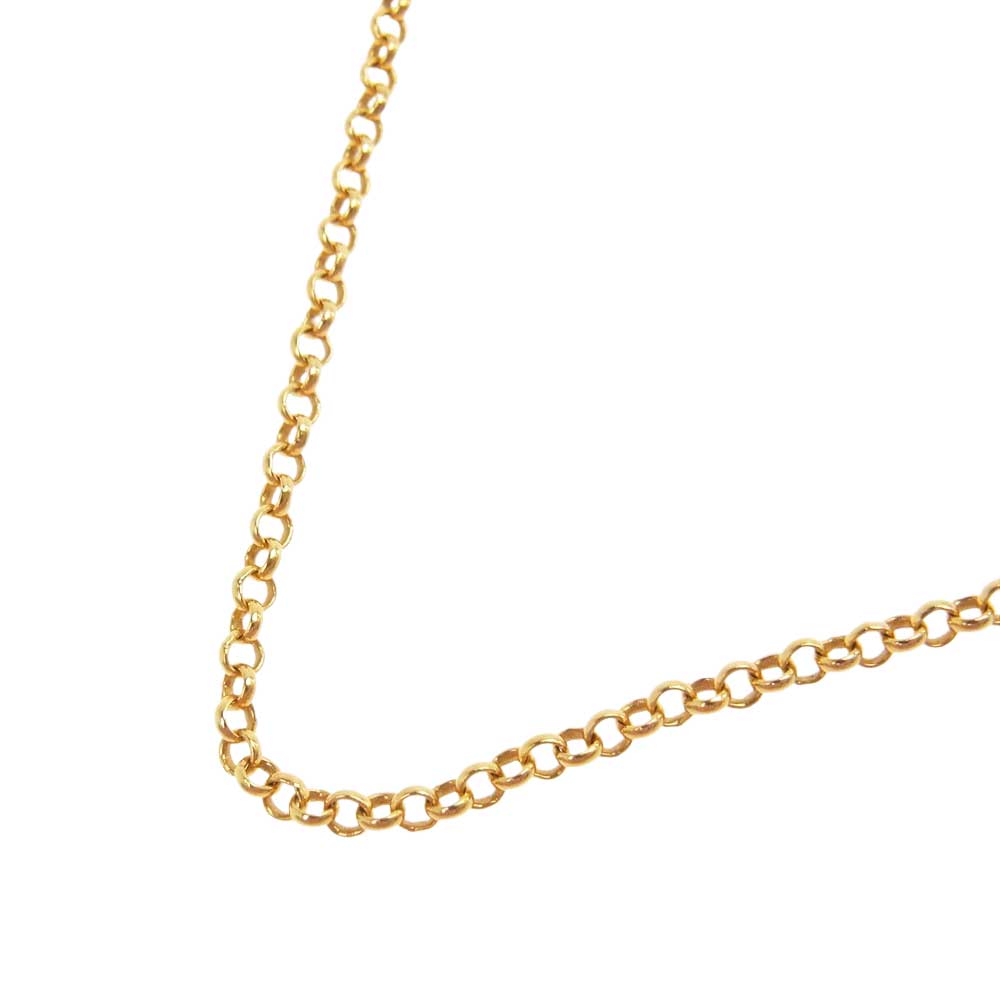 CHROME HEARTS クロムハーツ（原本無） 22K NECKCHAIN R16 ロールチェーン 16インチ ゴールド系【中古】