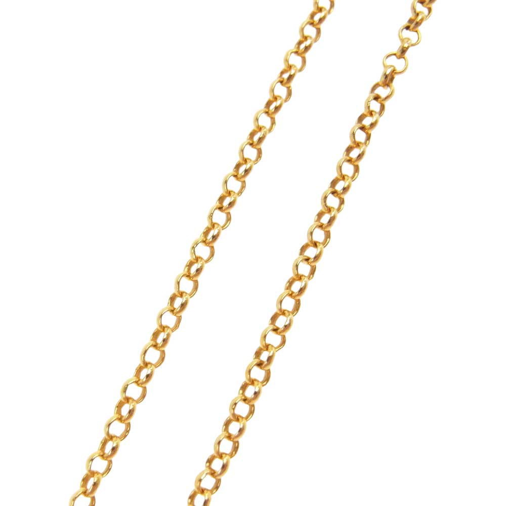 CHROME HEARTS クロムハーツ（原本無） 22K NECKCHAIN R16 ロールチェーン 16インチ ゴールド系【中古】
