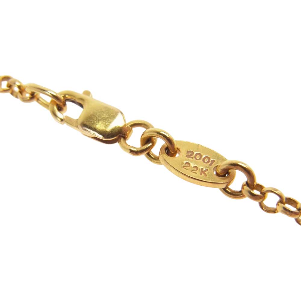 CHROME HEARTS クロムハーツ（原本無） 22K NECKCHAIN R16 ロールチェーン 16インチ ゴールド系【中古】
