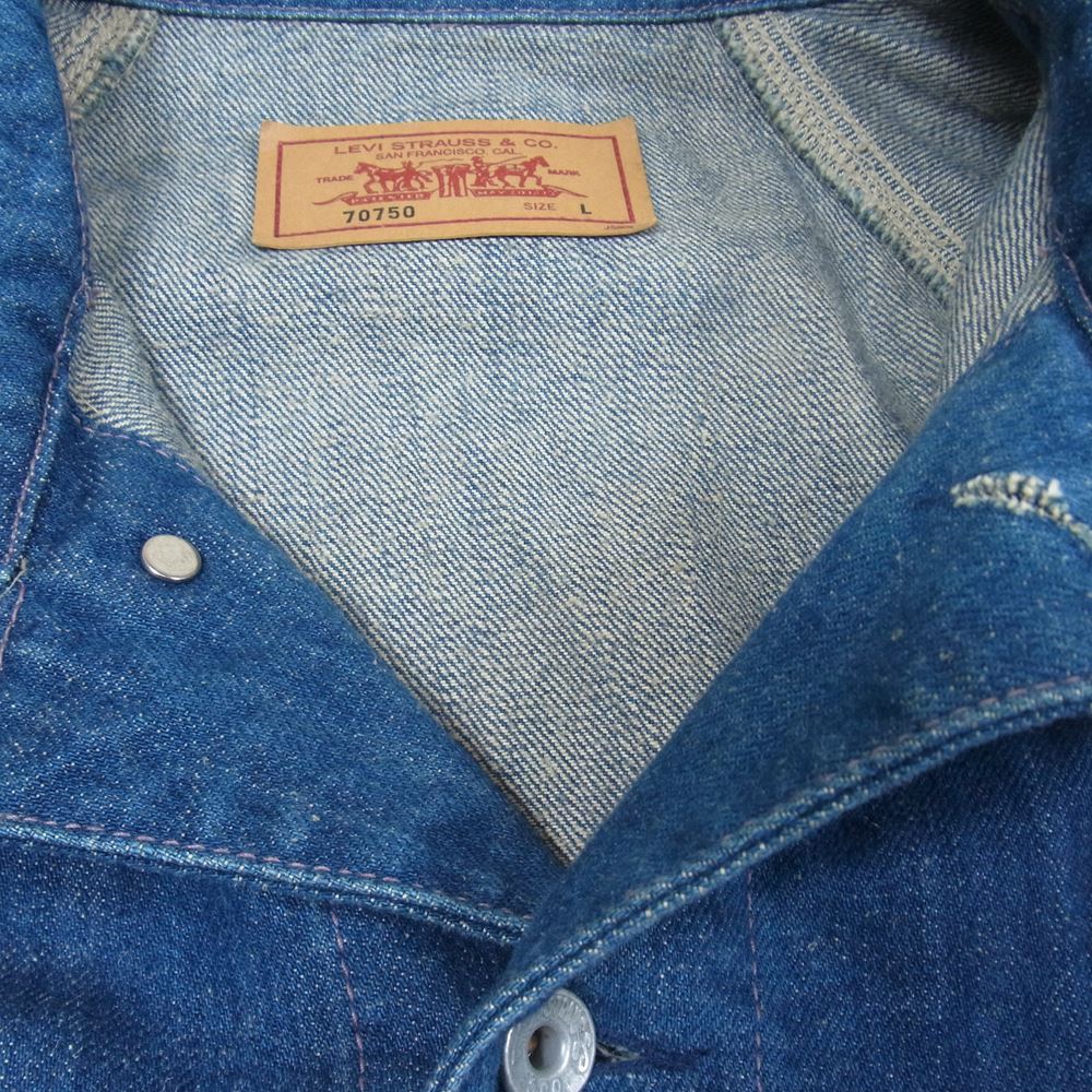 Levi's リーバイス 70750 デニム カバーオール インディゴブルー系 L【中古】