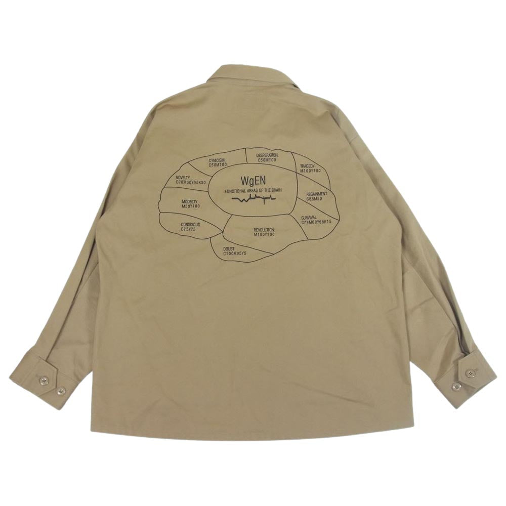 WTAPS ダブルタップス 212WDT-SHM02 JUNGLE BRAIN EMBROIDERED JACKET ジャケット ベージュ系 2【中古】