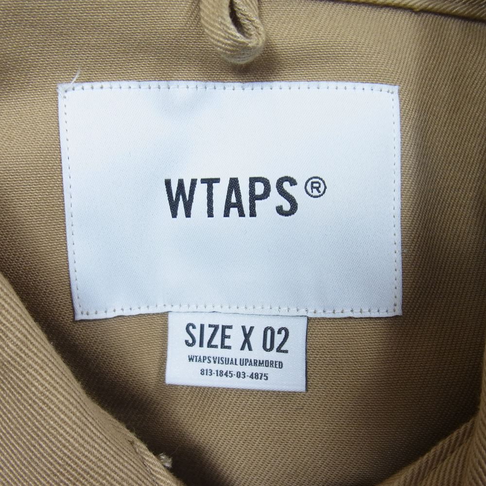 WTAPS ダブルタップス 212WDT-SHM02 JUNGLE BRAIN EMBROIDERED JACKET ジャケット ベージュ系 2【中古】