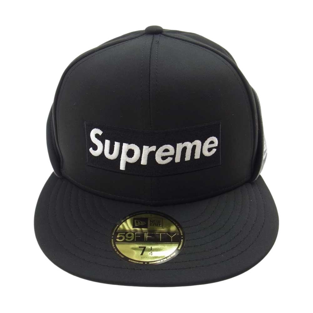 Supreme シュプリーム 20AW NEW ERA WINDSTOPPER Earflap Box Logo ニューエラ ボックス ロゴ キャップ  ブラック系【極上美品】【中古】