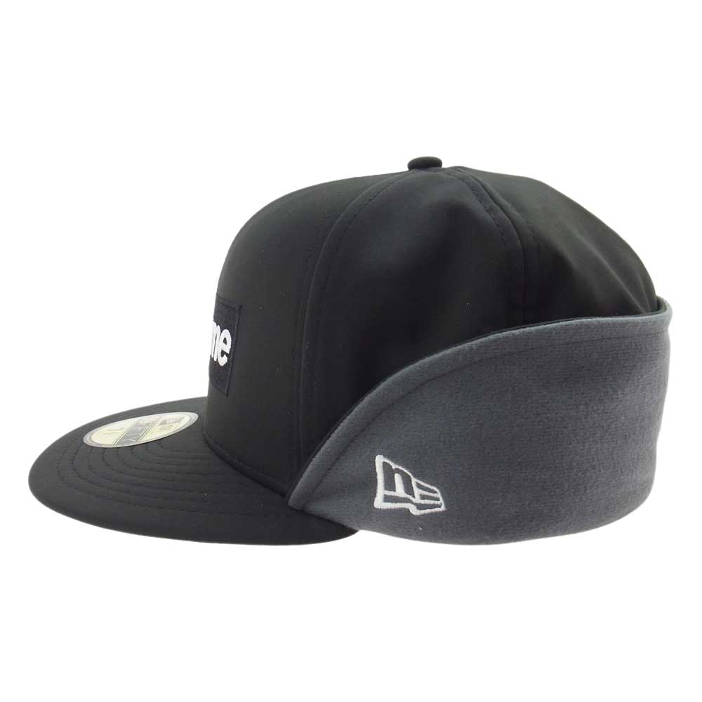 Supreme シュプリーム 20AW NEW ERA WINDSTOPPER Earflap Box Logo ニューエラ ボックス ロゴ キャップ  ブラック系【極上美品】【中古】