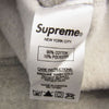 Supreme シュプリーム 17SS  Chenille Arc Logo Hooded Sweatshirt アーチロゴ スウェット パーカー グレー系 M【美品】【中古】