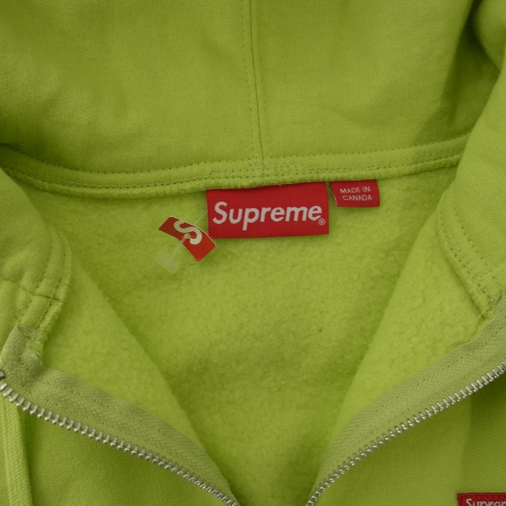 Supreme シュプリーム Small Box Logo Zip Up Hooded Sweatshirt スモール ボックス ロゴ スウェット パーカー  ライトグリーン系 M【中古】