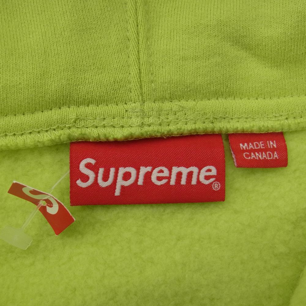 Supreme シュプリーム Small Box Logo Zip Up Hooded Sweatshirt スモール ボックス ロゴ スウェット パーカー  ライトグリーン系 M【中古】
