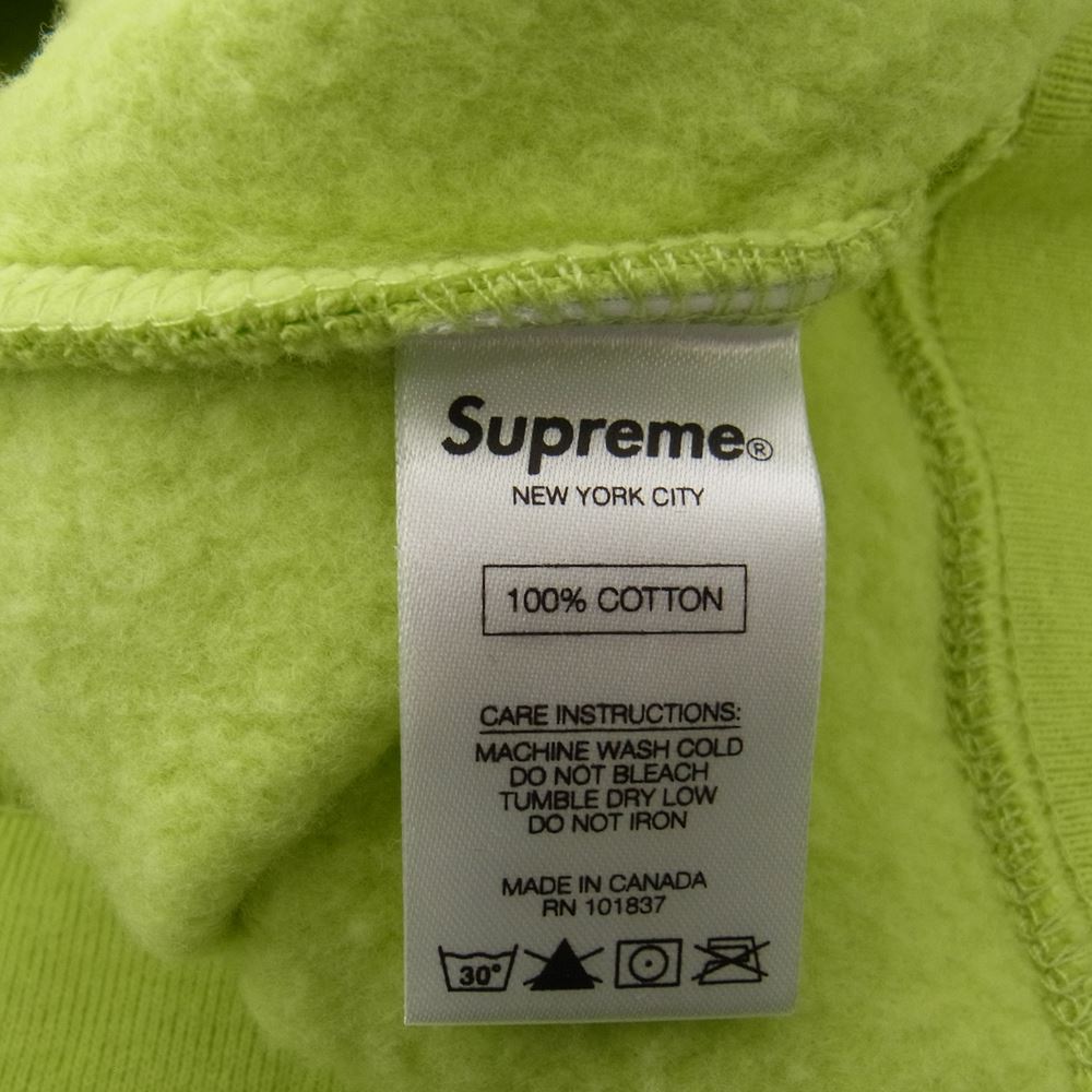 Supreme シュプリーム Small Box Logo Zip Up Hooded Sweatshirt スモール ボックス ロゴ スウェット パーカー  ライトグリーン系 M【中古】