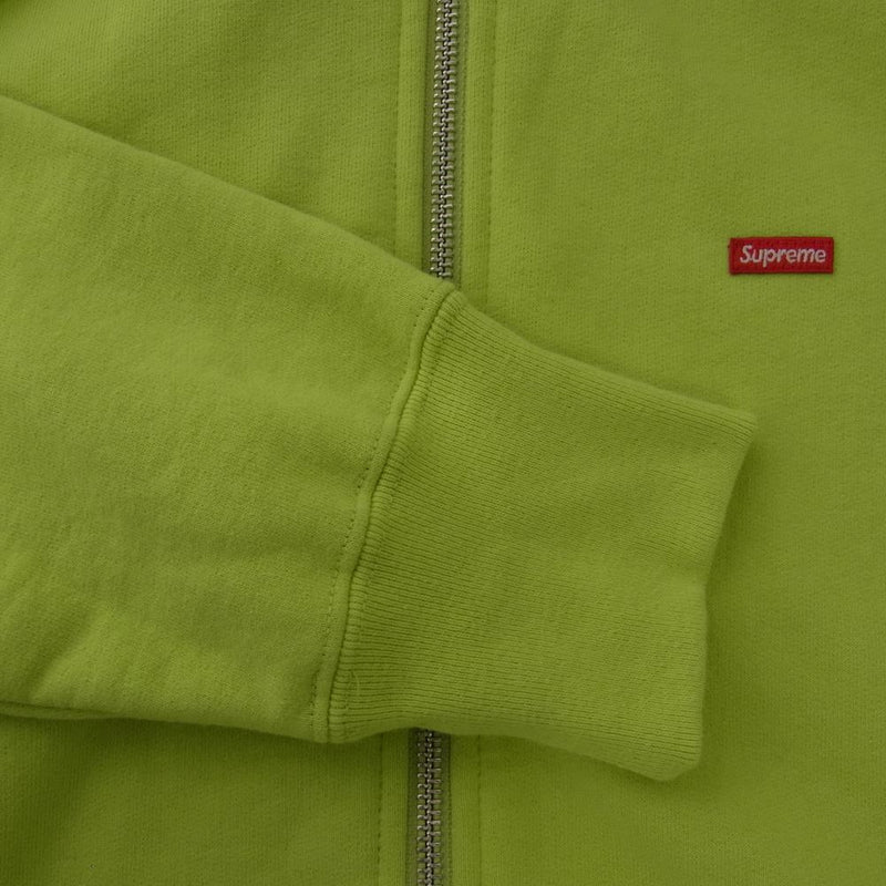 Supreme シュプリーム Small Box Logo Zip Up Hooded Sweatshirt スモール ボックス ロゴ スウェット  パーカー ライトグリーン系 M【中古】