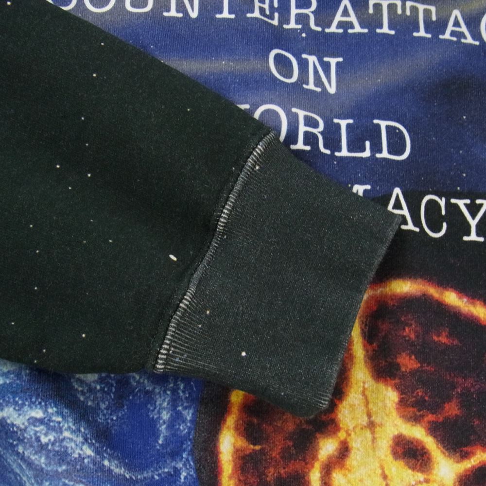 Supreme シュプリーム 18SS UNDERCOVER PUBLIC ENEMY HOODED SWEAT SHIRT スウェット パーカー  マルチカラー系 M【美品】【中古】