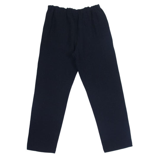 PORTER CLASSIC ポータークラシック PC-055-1533 SASHIKO STRETCH SLIM PANTS 刺し子 ストレッチ スリム パンツ ネイビー系 L【中古】