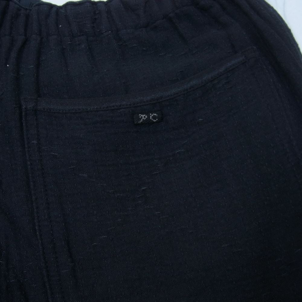 PORTER CLASSIC ポータークラシック PC-055-1533 SASHIKO STRETCH SLIM PANTS 刺し子 ストレッチ スリム パンツ ネイビー系 L【中古】