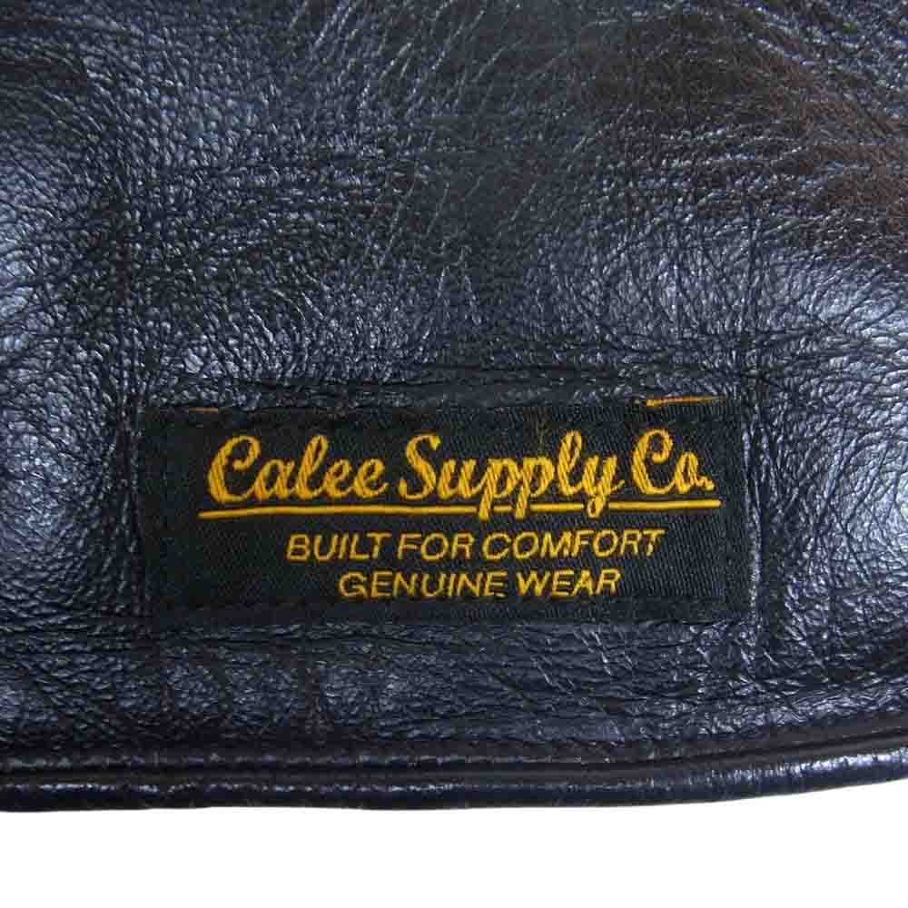 CALEE キャリー レザー 裏地ボア グローブ 手袋 ブラック系 L【中古】