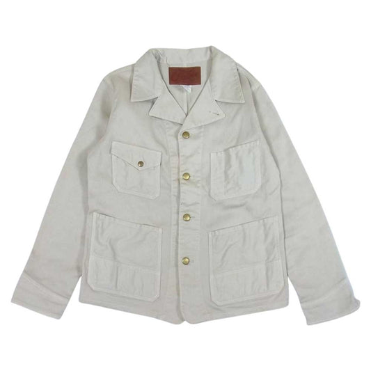 CALEE キャリー コットン ピケ ワークジャケット ベージュ系 L【中古】