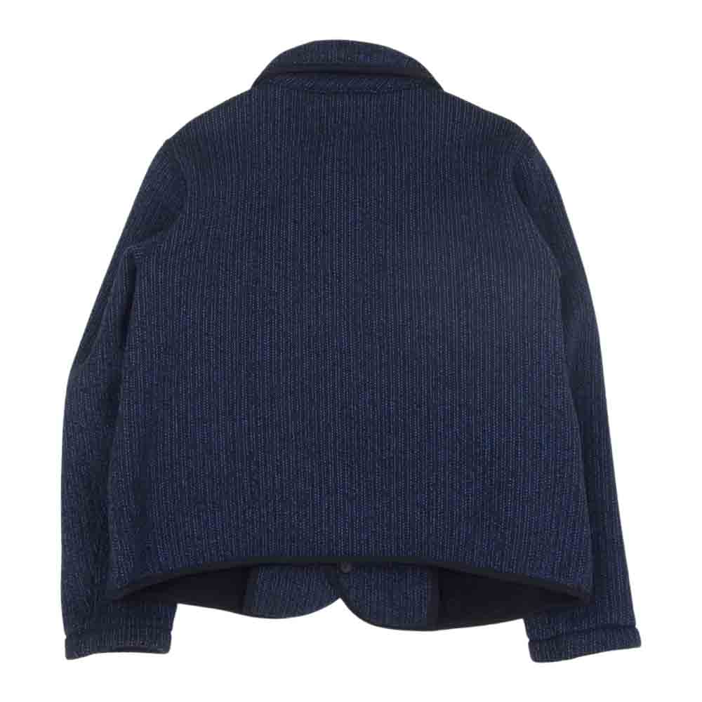 CALEE キャリー BEACH CLOTH SHAWL COLLAR JACKET ビーチクロス ショールカラー ジャケット ネイビー系 L【中古】