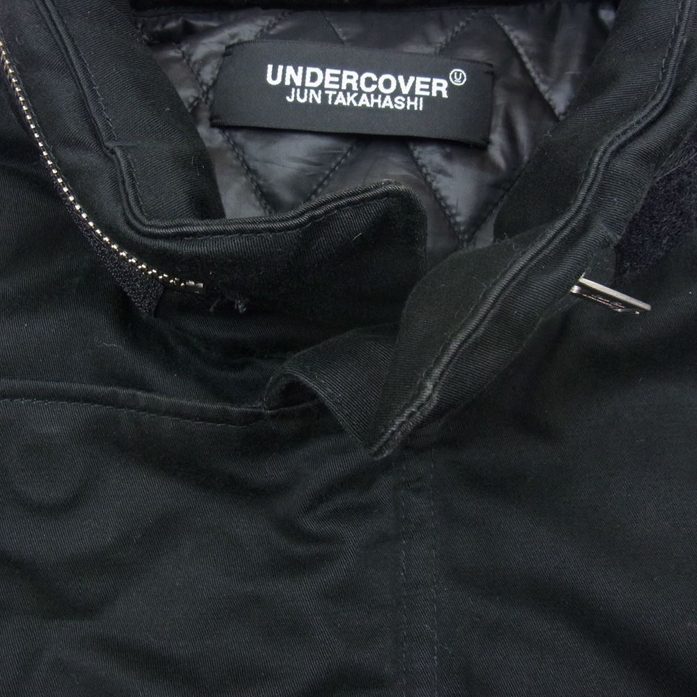 UNDERCOVER アンダーカバー 20AW UCZ4206-2 2WAY FIELD JACKET バック 刺繍 中綿 M-65 TYPE フィールド ジャケット ブラック系 4【中古】