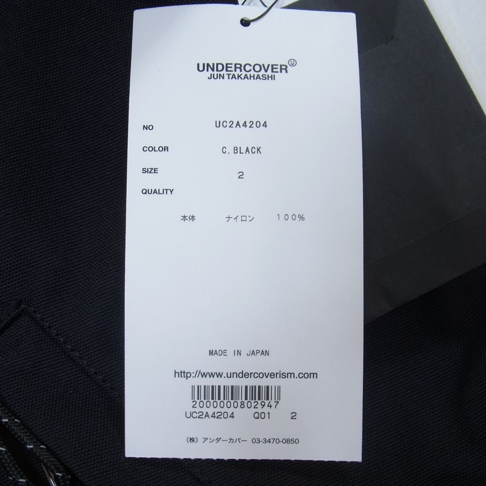 UNDERCOVER アンダーカバー 21AW UC2A4204 EASTPAK SWING TOP スイングトップ コーチ ジャケット ブラック系 2【新古品】【未使用】【中古】