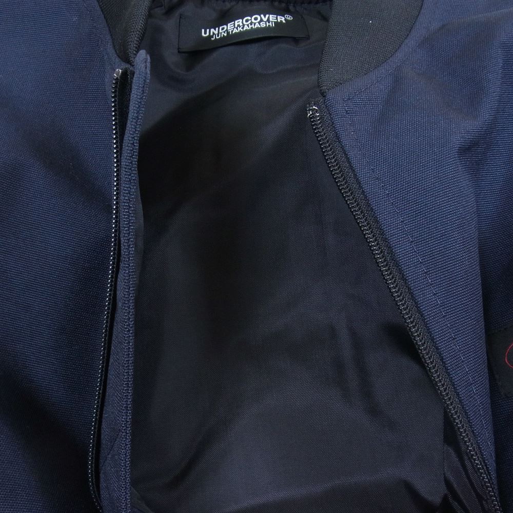 UNDERCOVER アンダーカバー 21AW UC2A4205 EASTPAK ナイロン ボンバー ジャケット ネイビー系 2【新古品】【未使用】【中古】