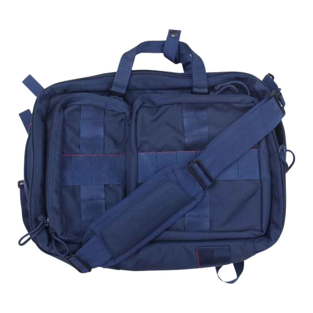 BRIEFING ブリーフィング BEAMS PLUS ビームス 別注 3WAY ブリーフ ケース バッグ ネイビー系【美品】【中古】