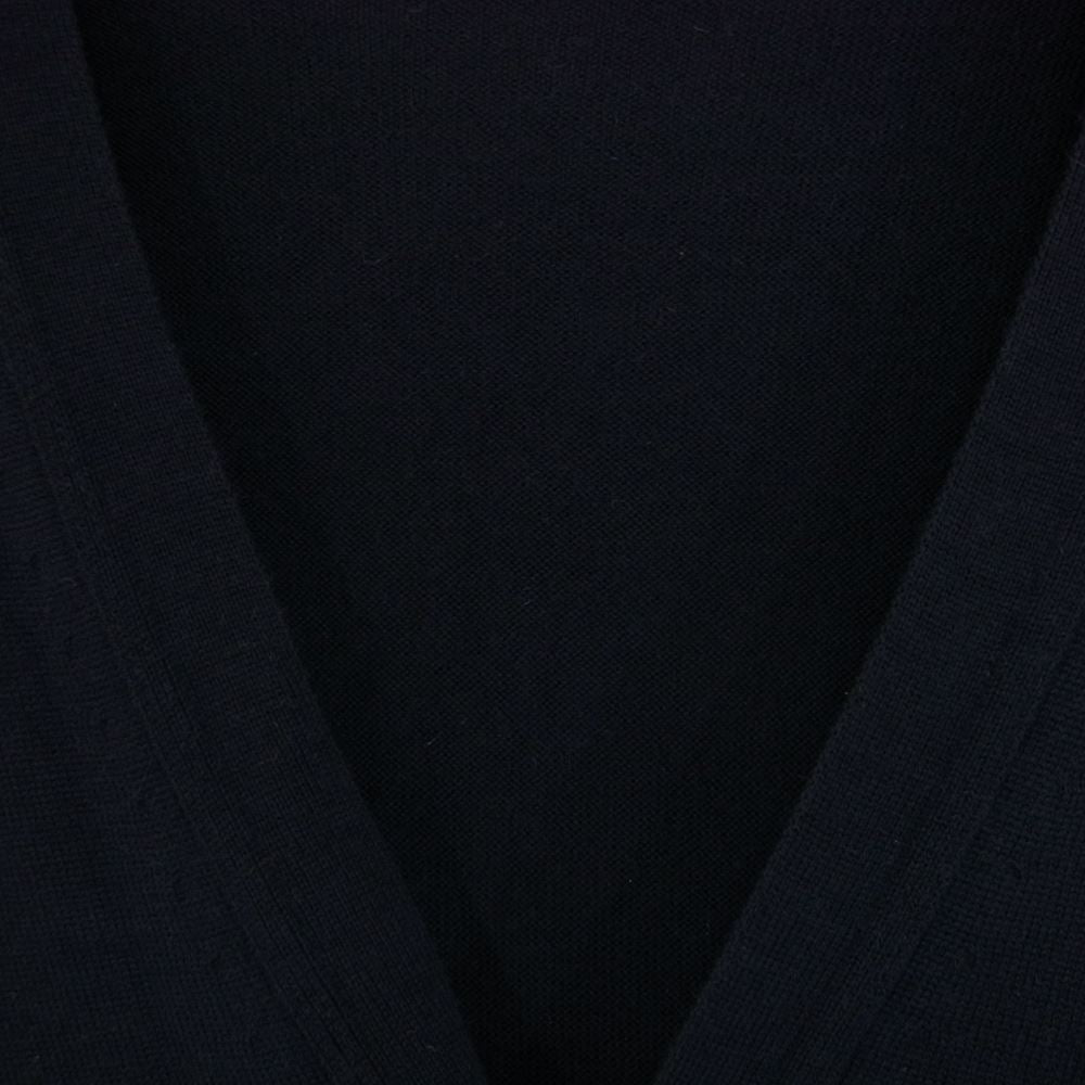 JOHN SMEDLEY ジョンスメドレー 国内正規品 英国製 ニュージーランド エキストラファイン メリノウール ハイゲージ ニット カーディガン ネイビー系 M【中古】