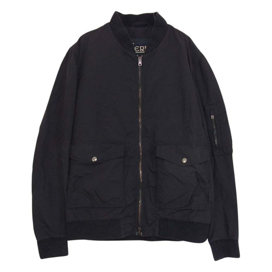 Herno ヘルノ GI0194U-12302-9200 国内正規品 ナイロン ボンバー ジャケット ブラック系 46【中古】