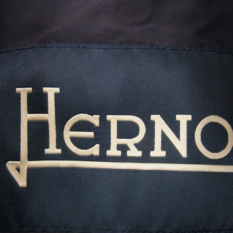 Herno ヘルノ GI0194U-12302-9200 国内正規品 ナイロン ボンバー ジャケット ブラック系 46【中古】