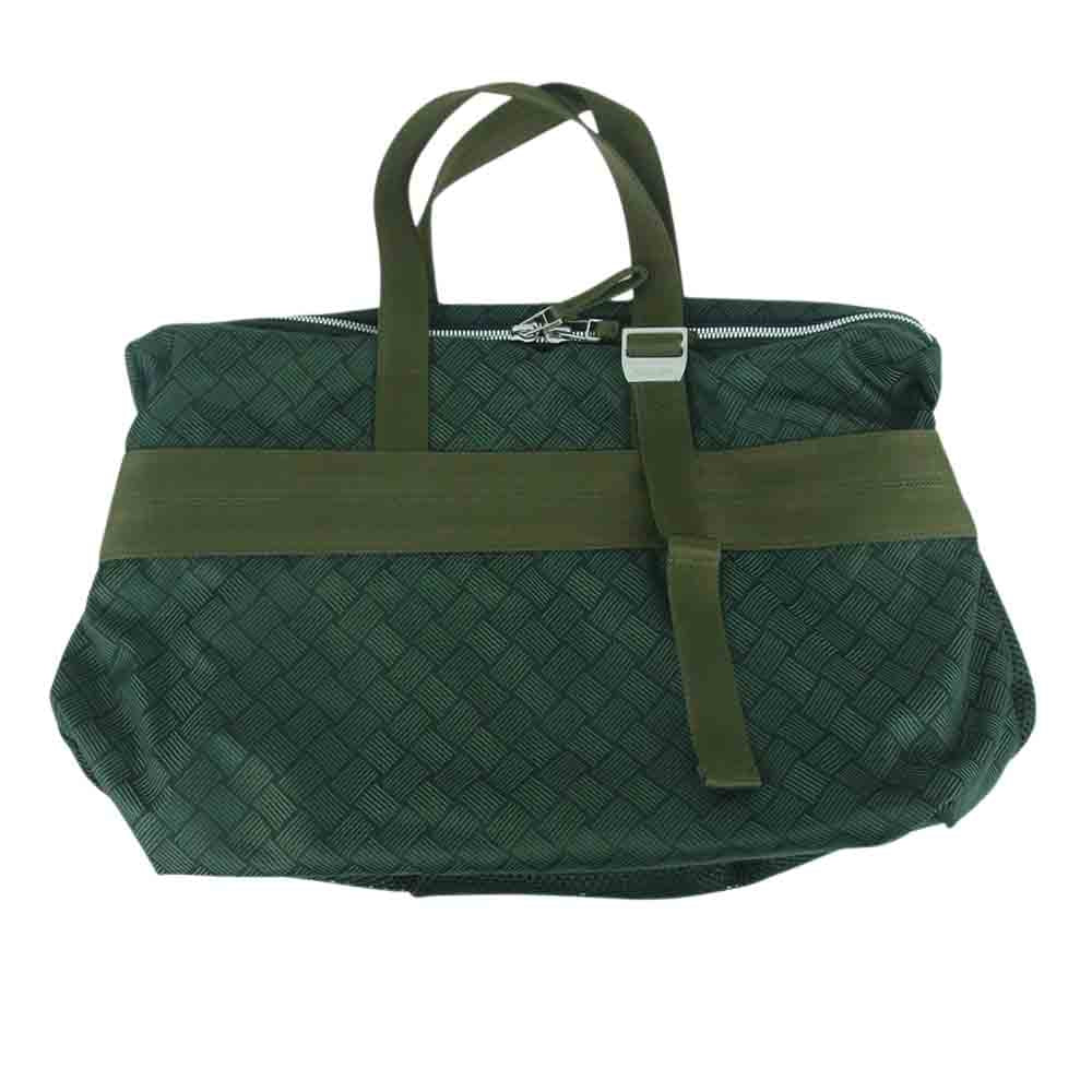 BOTTEGAVENETA ボッテガヴェネタ 652153 トレッキング ジャカード ナイロン トート バッグ イタリア製 グリーン系【中古】