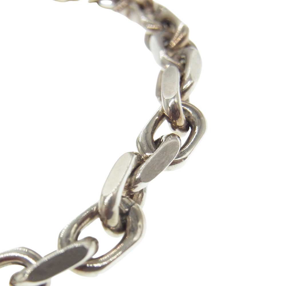 BILL WALL LEATHER ビルウォールレザー 取扱店販売証明書付属 Square Chain Link Blaclet LION スクエアチェーン リンク ライオン ブレスレット シルバー系【中古】