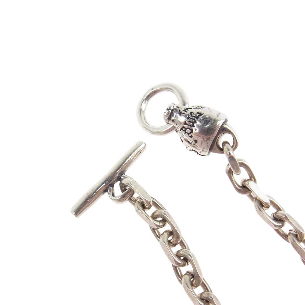 BILL WALL LEATHER ビルウォールレザー 取扱店販売証明書付属 Square Chain w Lion Head スクエアチェーン ライオンヘッド ネックレス シルバー系【中古】