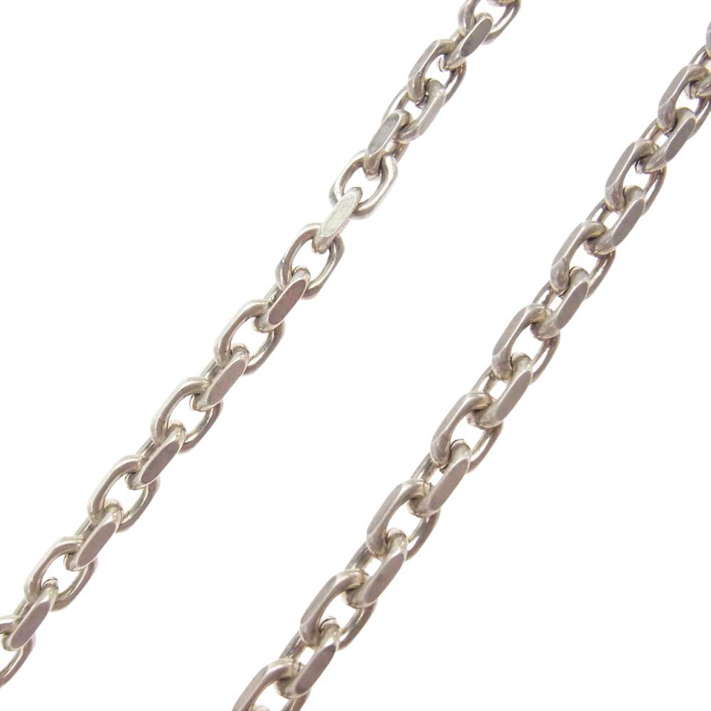 BILL WALL LEATHER ビルウォールレザー 取扱店販売証明書付属 Square Chain w Lion Head スクエアチェーン ライオンヘッド ネックレス シルバー系【中古】