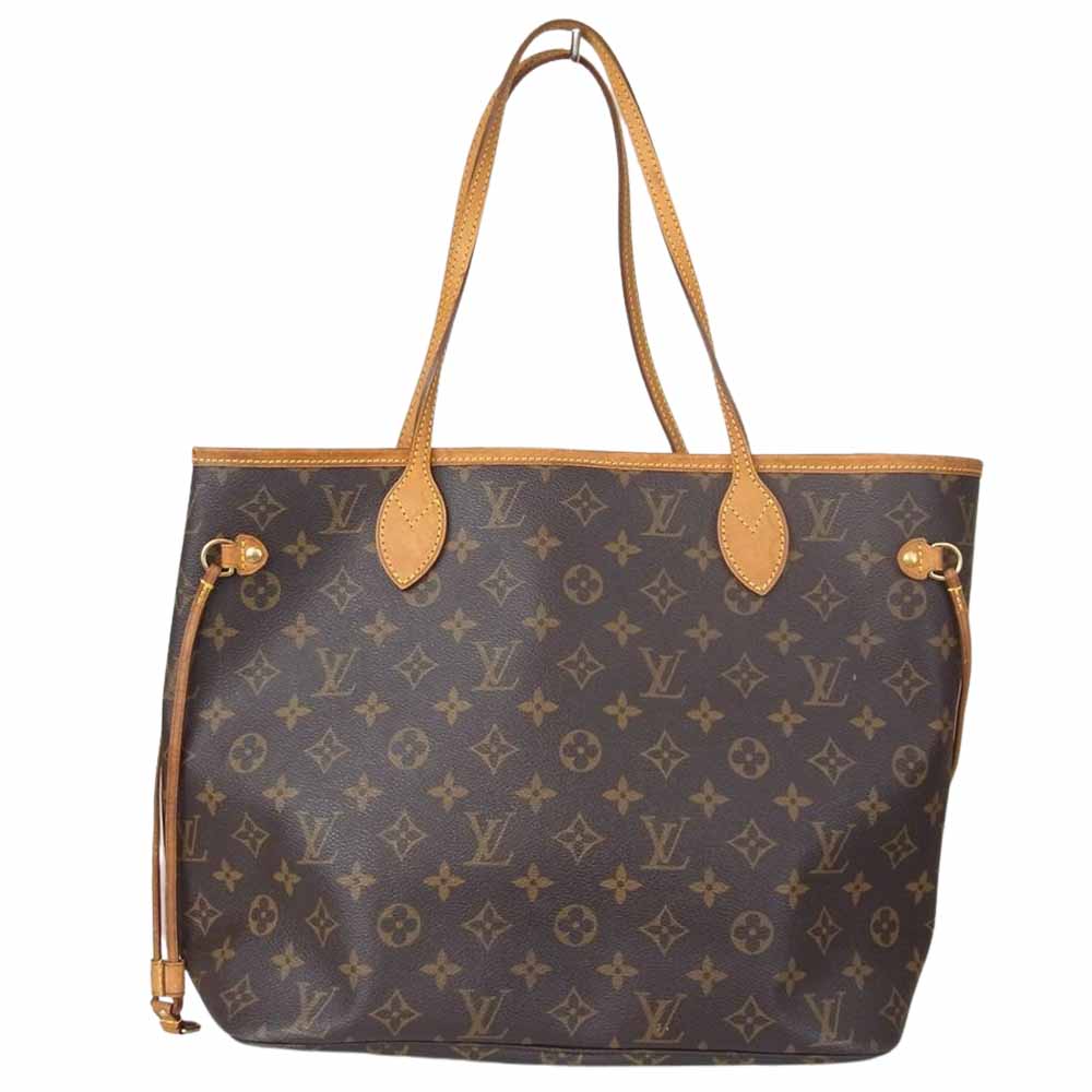 LOUIS VUITTON ルイ・ヴィトン M40156 モノグラム ネヴァーフル MM レザートート バッグ ブラウン系【中古】