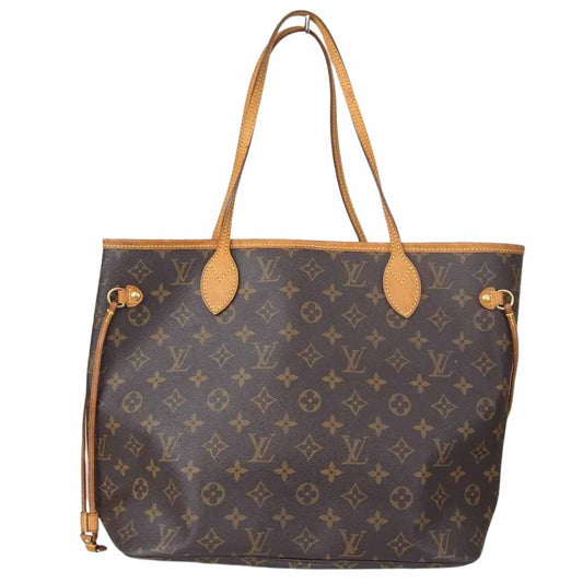 LOUIS VUITTON ルイ・ヴィトン M40156 モノグラム ネヴァーフル MM レザートート バッグ ブラウン系【中古】