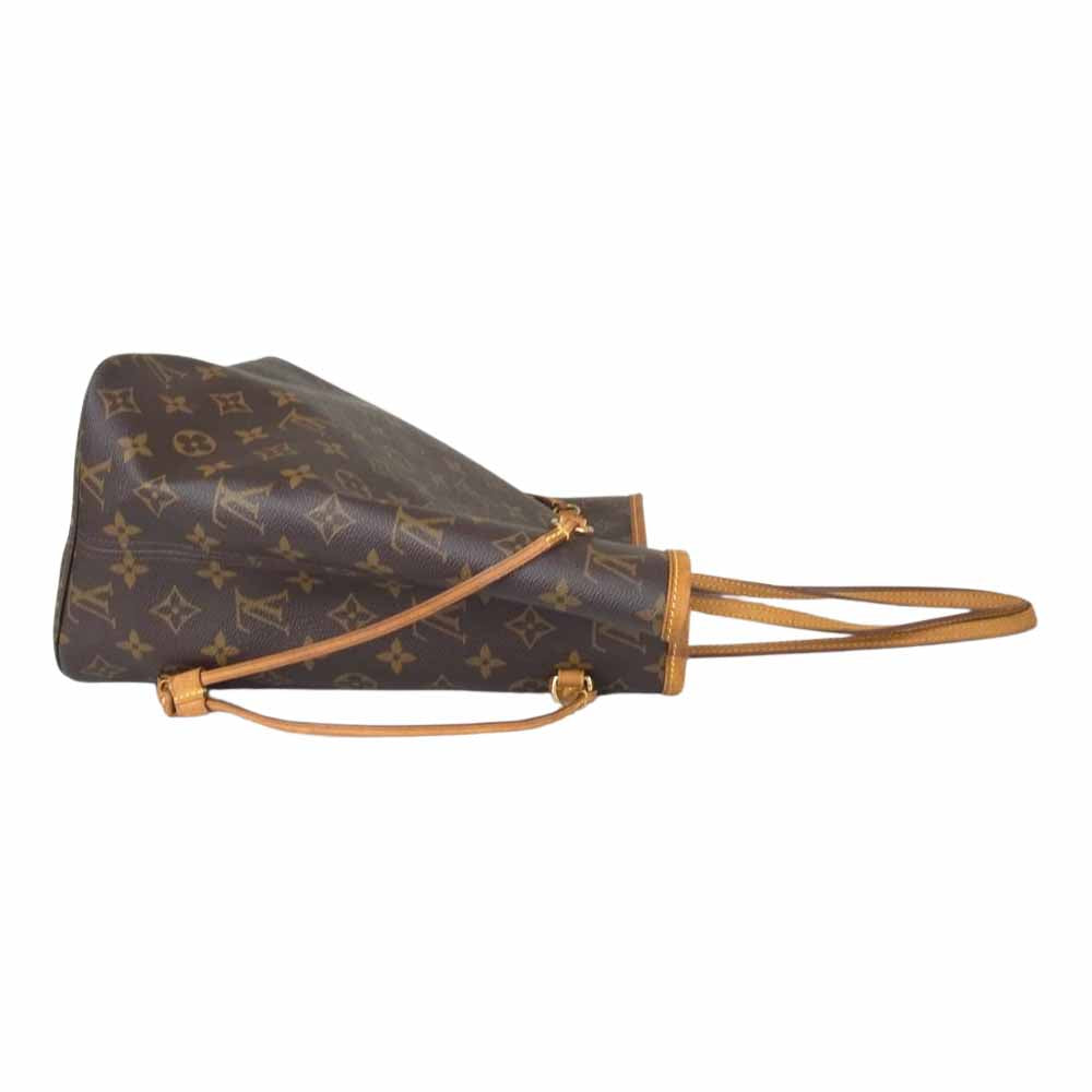 LOUIS VUITTON ルイ・ヴィトン M40156 モノグラム ネヴァーフル MM レザートート バッグ ブラウン系【中古】