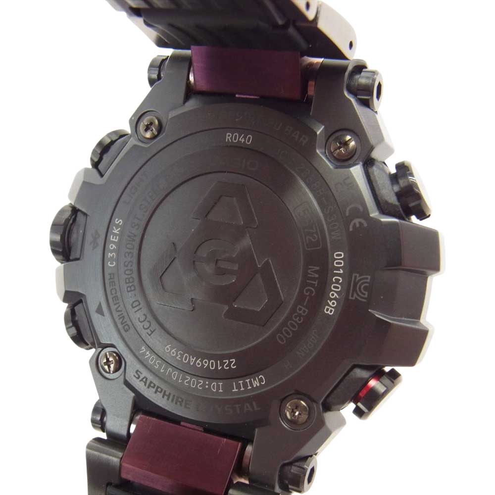 CASIO G-SHOCK カシオ ジーショック MTG-B3000BD-1AJF MT-G Bluetooth 電波ソーラー 腕時計 リストウォッチ ブラック系【中古】
