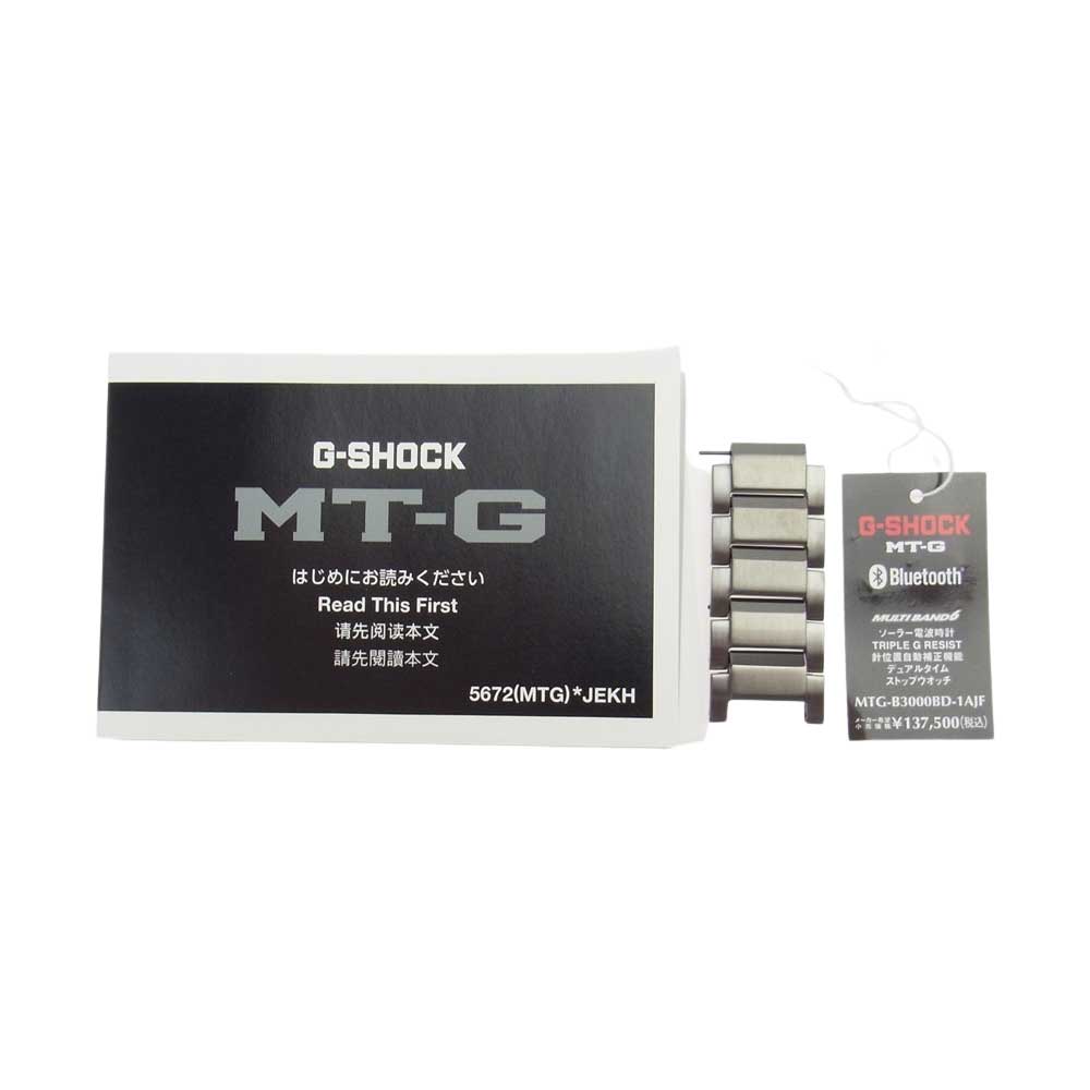 CASIO G-SHOCK カシオ ジーショック MTG-B3000BD-1AJF MT-G Bluetooth 電波ソーラー 腕時計 リストウォッチ ブラック系【中古】