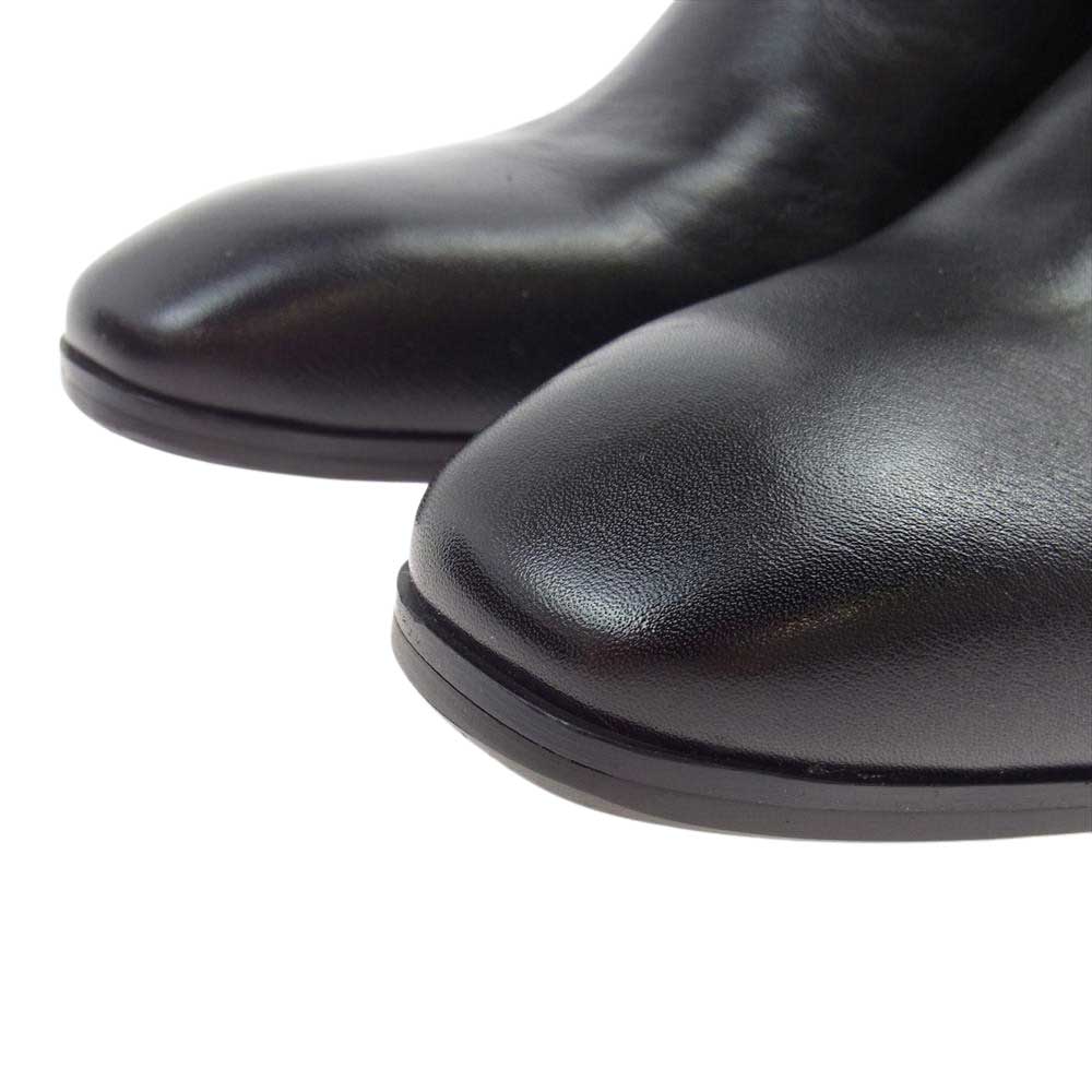 エンデヴァイス ELB660-3 パール付き レザー リング ブーツ ブラック系 44【新古品】【未使用】【中古】