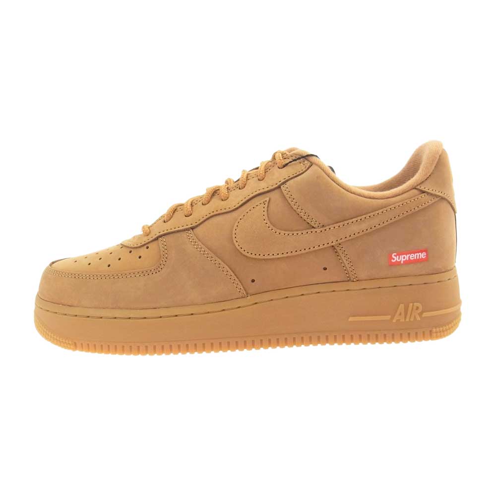 Supreme シュプリーム Nike Air Force 1 Low Wheat ナイキ エアフォースワン ブラウン系  27.5cm【新古品】【未使用】【中古】