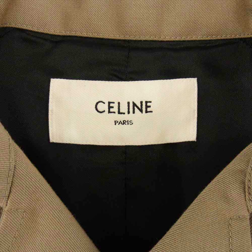 CELINE セリーヌ 2M037984C.02CM LVMH 国内正規品 クラシック トレンチコート ライトブラウン系 50【美品】【中古】