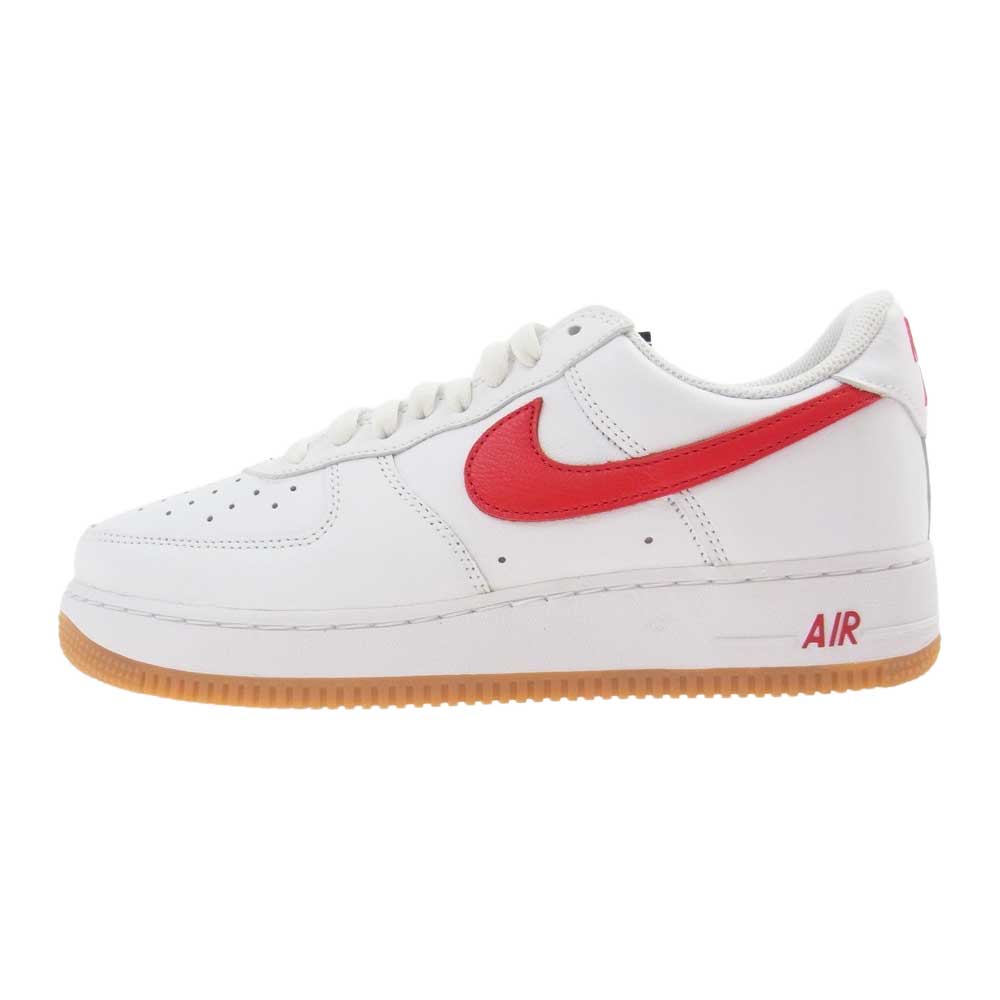 NIKE ナイキ DJ3911-102 AIR FORCE 1 LOW RETRO WHITE UNIVERSITY RED-GUM YELLOW エアフォース1 レトロ ホワイト系 レッド系 26.5cm【新古品】【未使用】【中古】