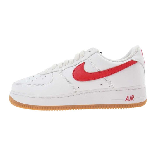NIKE ナイキ DJ3911-102 AIR FORCE 1 LOW RETRO WHITE UNIVERSITY RED-GUM YELLOW エアフォース1 レトロ ホワイト系 レッド系 26.5cm【新古品】【未使用】【中古】