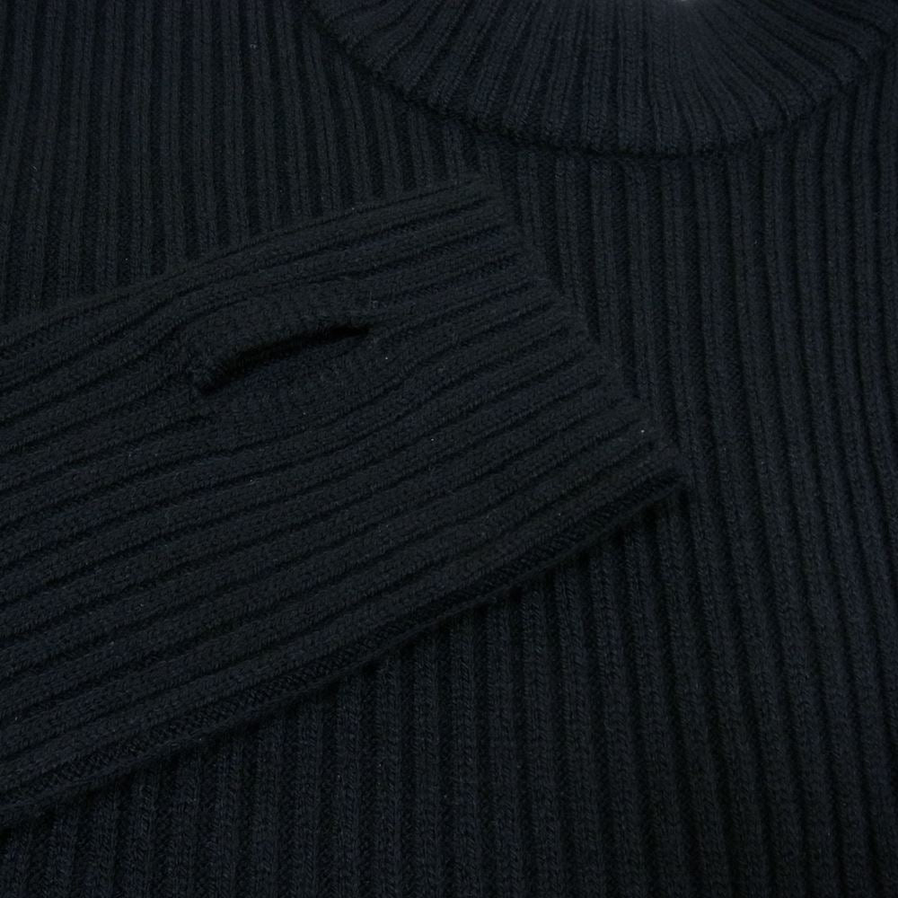 リムアーク 460DAL73-0180 High neck flare knit OP モックネック フレア ニット ワンピース ブラック系 36【美品】【中古】