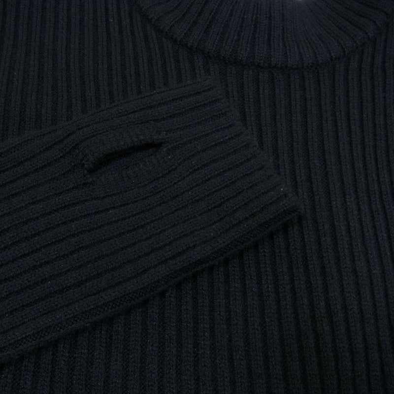 リムアーク 460DAL73-0180 High neck flare knit OP モックネック フレア ニット ワンピース ブラック系 36【美品】【中古】