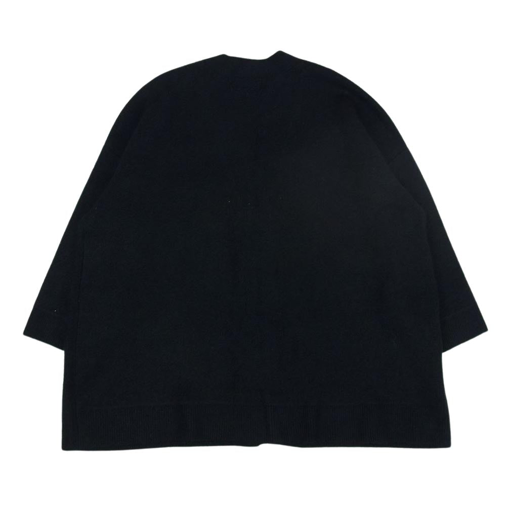 リムアーク 21AW 460EAS70-0290 Big size square CD モヘア混 ビックサイズ スクエア カーディガン ブラック系 F【美品】【中古】