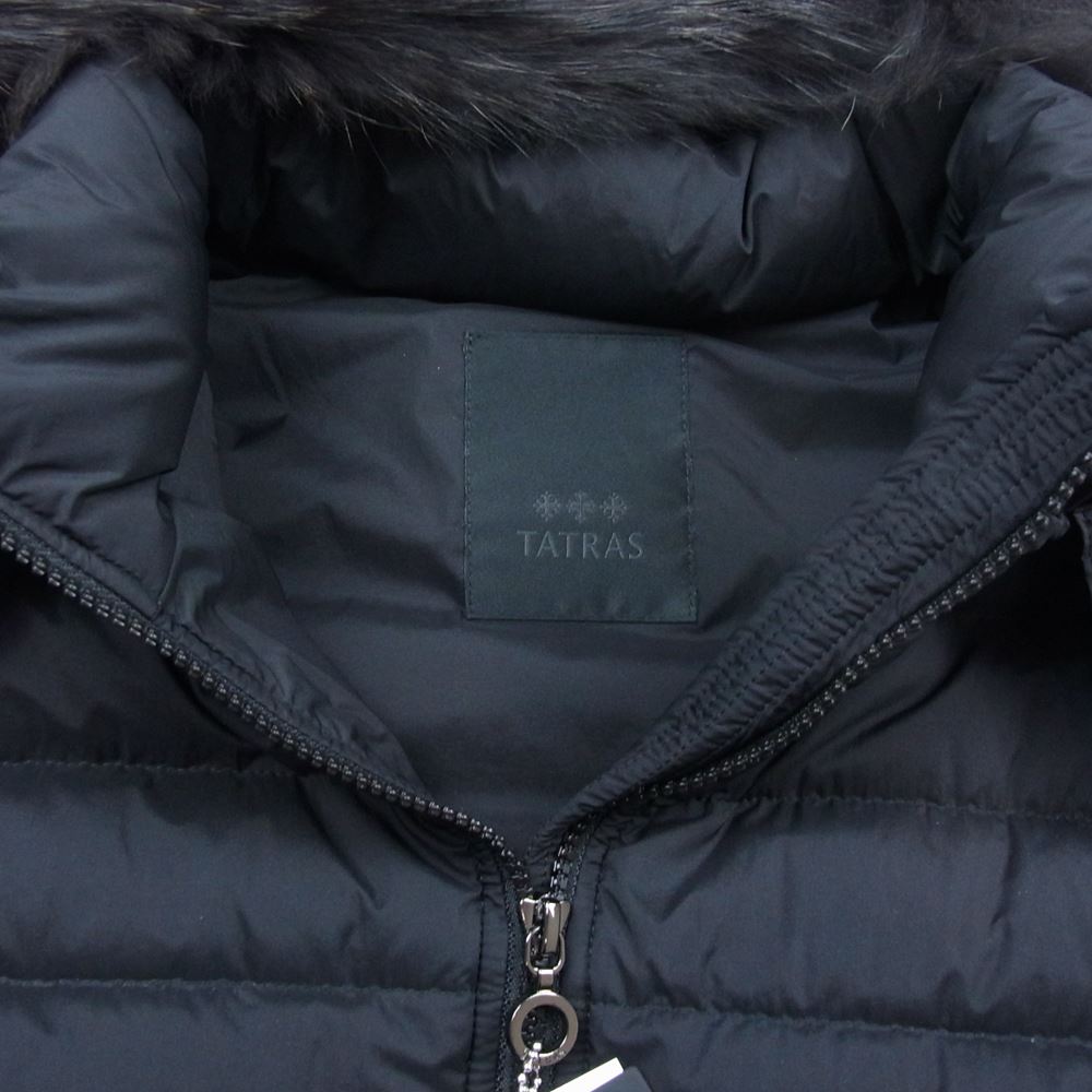 TATRAS タトラス LTAT22A4900-D ギャランティカード付属 国内正規品 ORSIERA オルシエラ ファー ダウン ベスト ブラック系 3【極上美品】【中古】