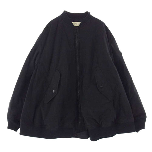 ザ シンゾーン 22SS 22SMSJK01 FLARE L-2 フライト ジャケット ブラック系 34【極上美品】【中古】