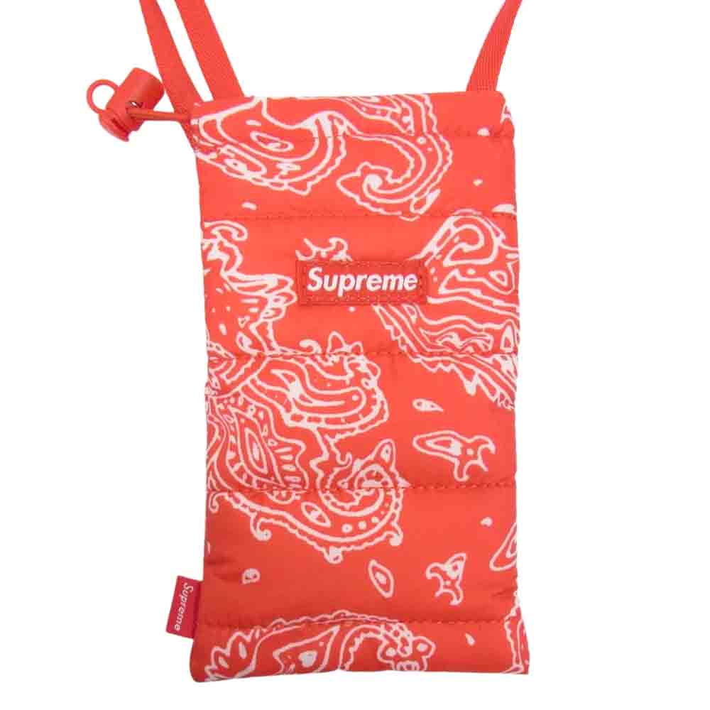 Supreme シュプリーム 22AW Puffer Neck Pouch ネックポーチ レッド系【美品】【中古】