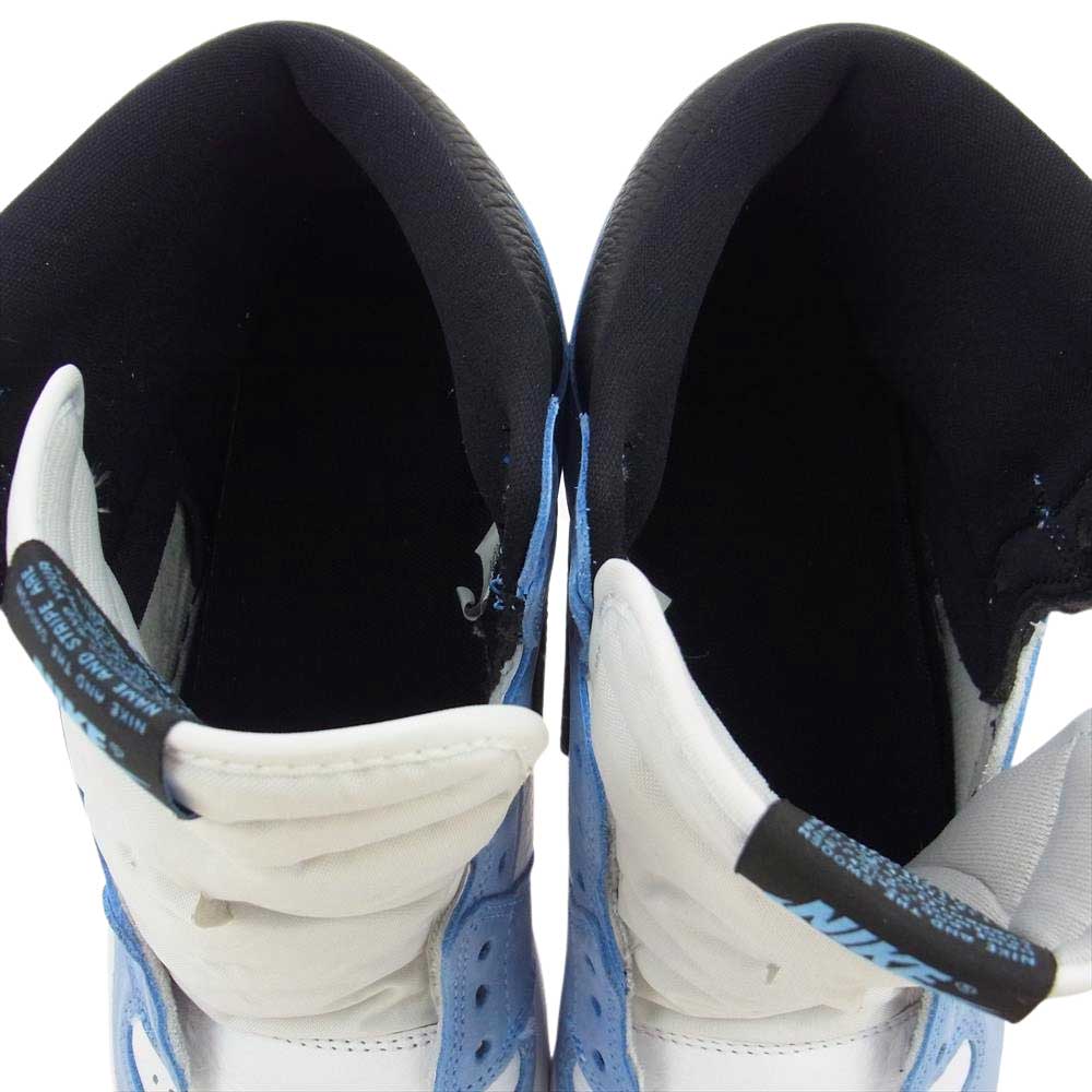 NIKE ナイキ 555088-134 AIR JORDAN 1 RETRO HIGH OG エア ジョーダン 1 レトロ ハイ ライトブルー系 ホワイト系 29.0cm【中古】