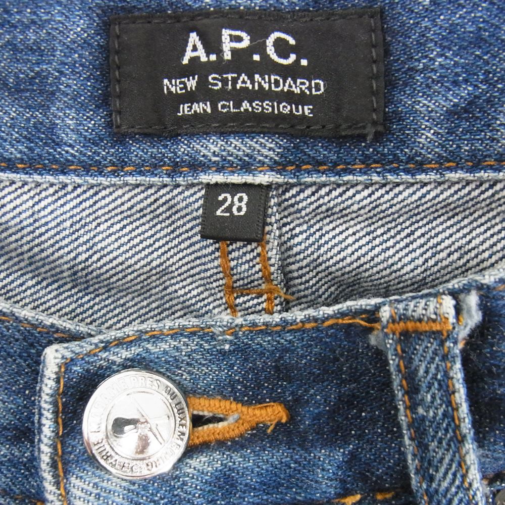 A.P.C. アーペーセー NEW STANDARD デニム パンツ  インディゴブルー系 28【中古】