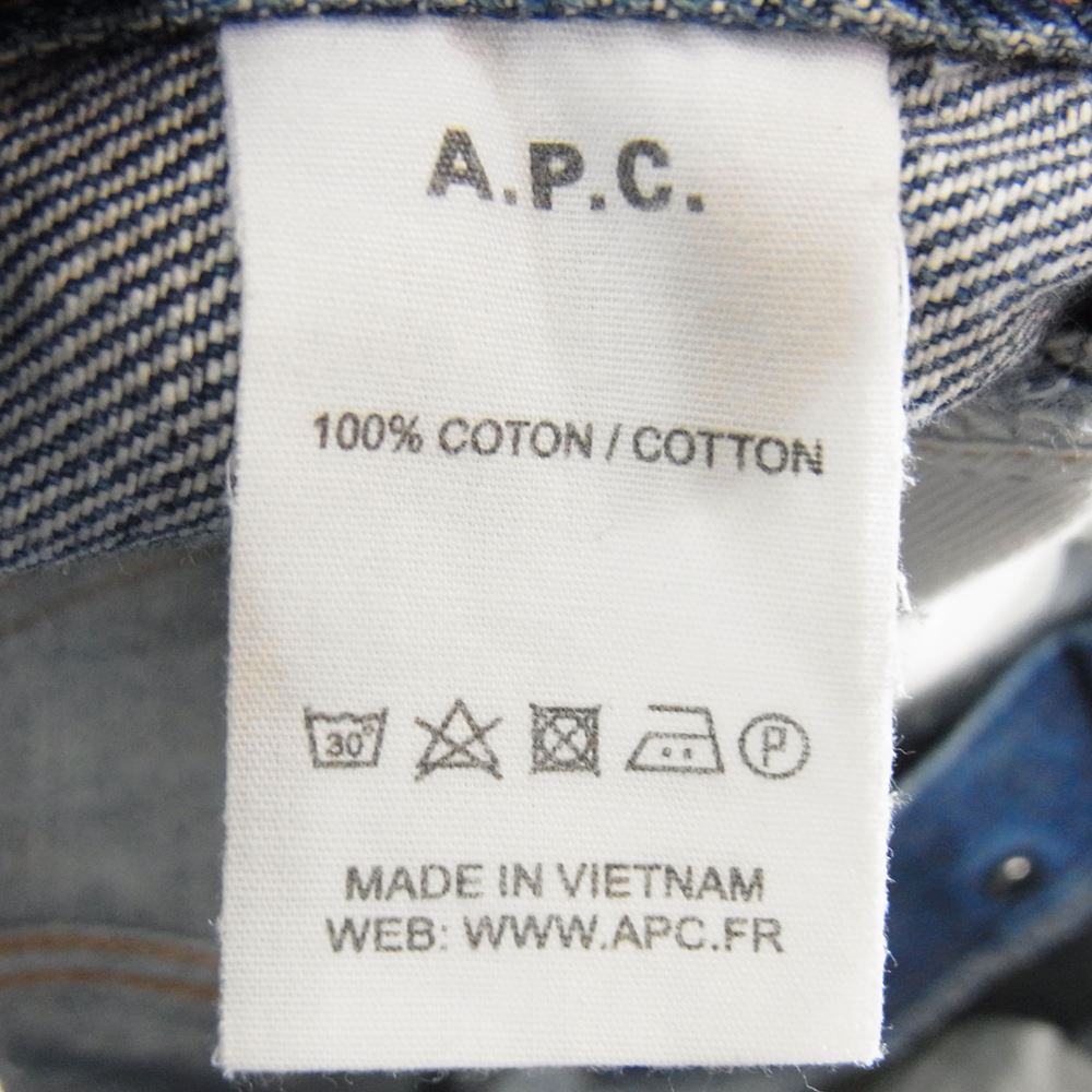 A.P.C. アーペーセー NEW STANDARD デニム パンツ  インディゴブルー系 28【中古】