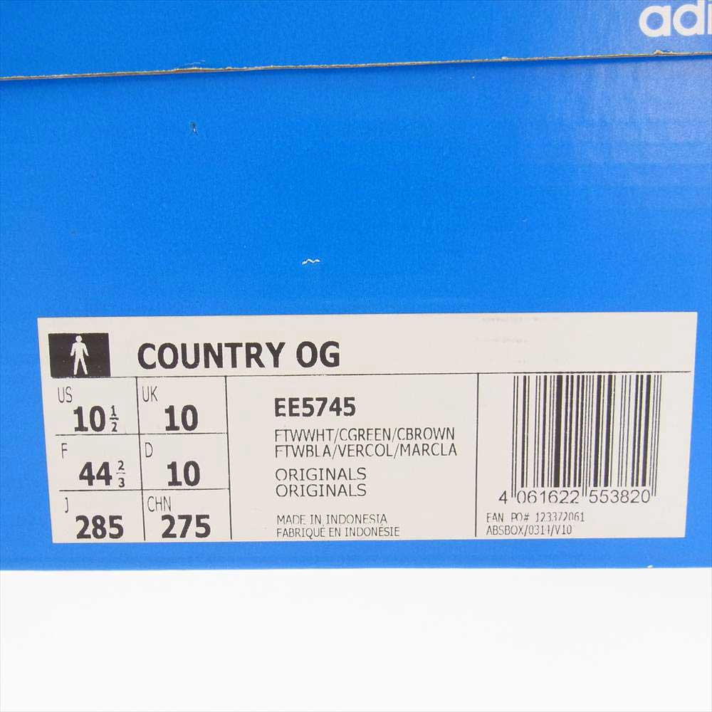 adidas アディダス EE5745 COUNTRY OG カントリー スニーカー ホワイト系 28.5cm【新古品】【未使用】【中古】